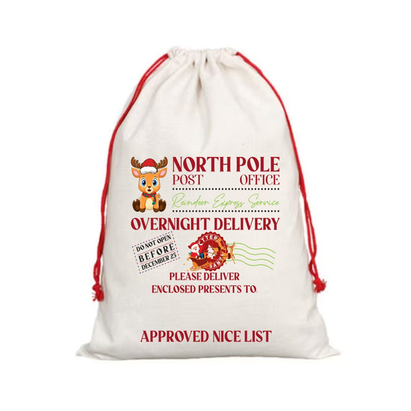 North Pole Post Office - Santa Sack Design