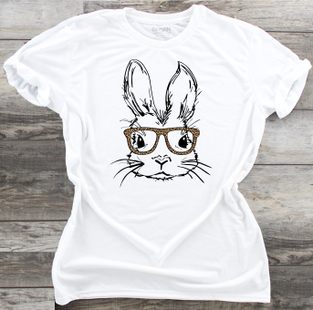 Bunny with Glasses - DTF Transfer