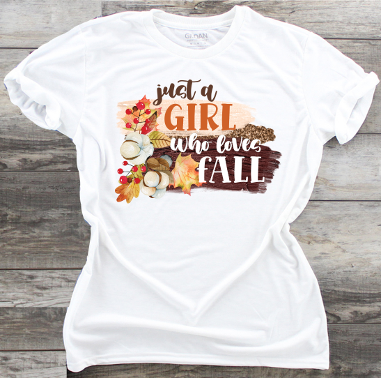 Just A Girl Who Loves Fall - DTF Transfer