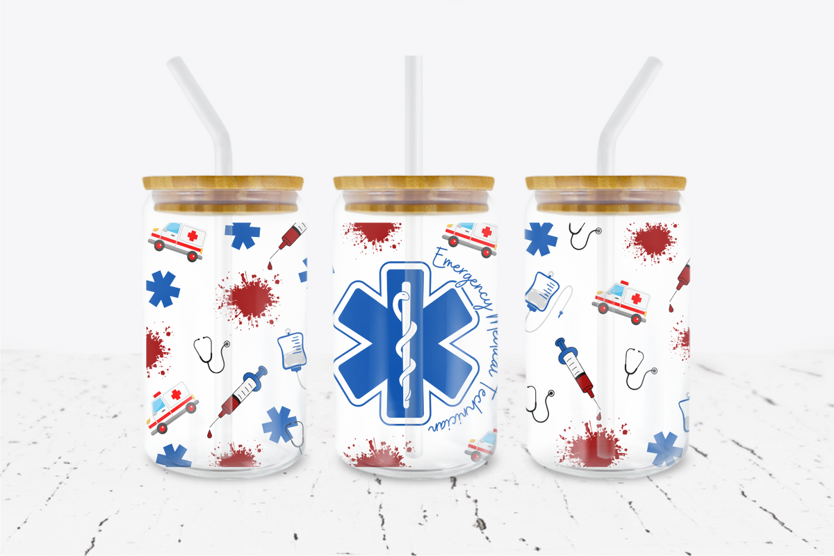EMS - 16 oz Libbey Glass Can Wrap – Crafty Bucks