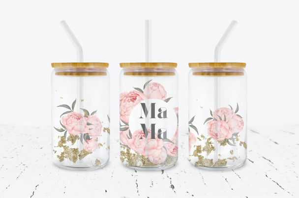 Mama - 16 oz Libbey Glass Can Wrap – Crafty Bucks