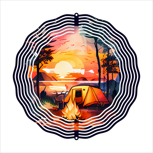 Camping - Wind Spinner - Sublimation Transfers