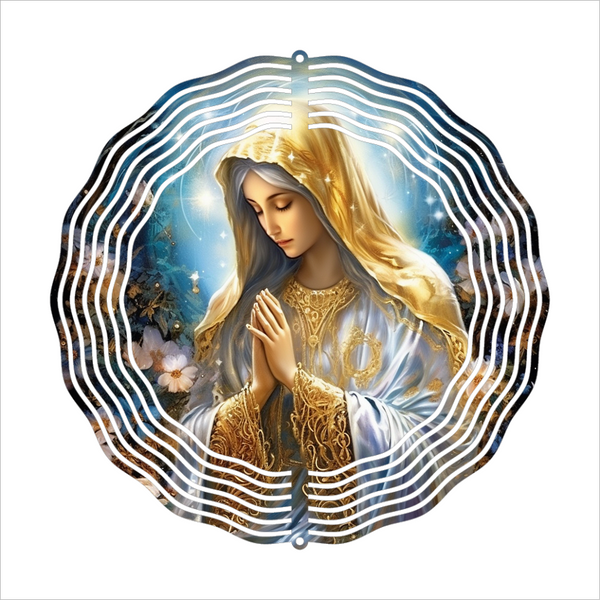 Virgin Mary - Wind Spinner - Sublimation Transfers