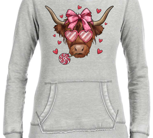 Valentine's Cow - DTF Transfer