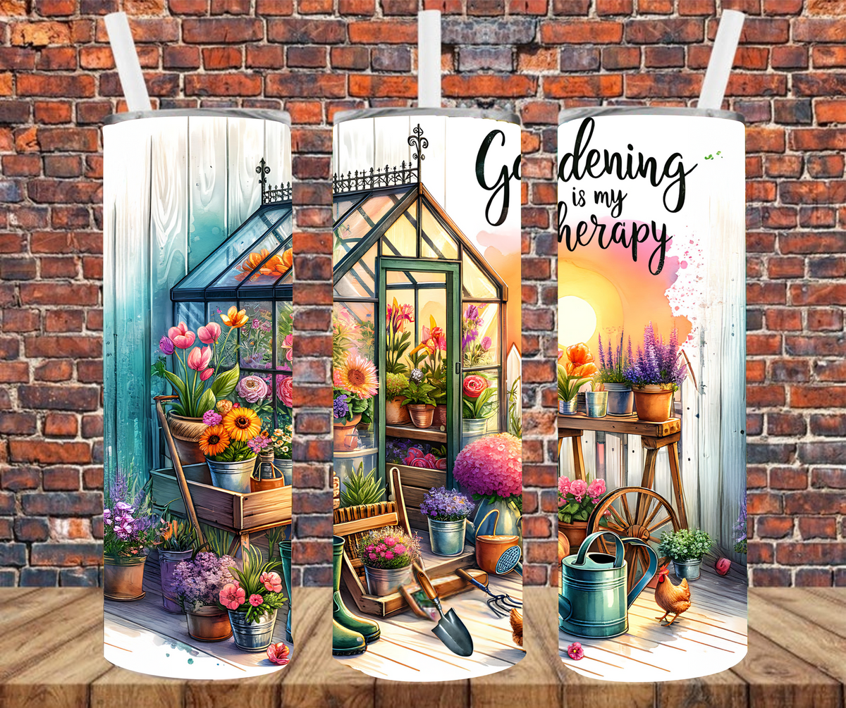 Gardening Is My Therapy - Tumbler Wrap - Sublimation Transfers – Crafty ...