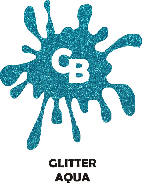 Aqua Glitter - Heat Transfer Vinyl Sheets
