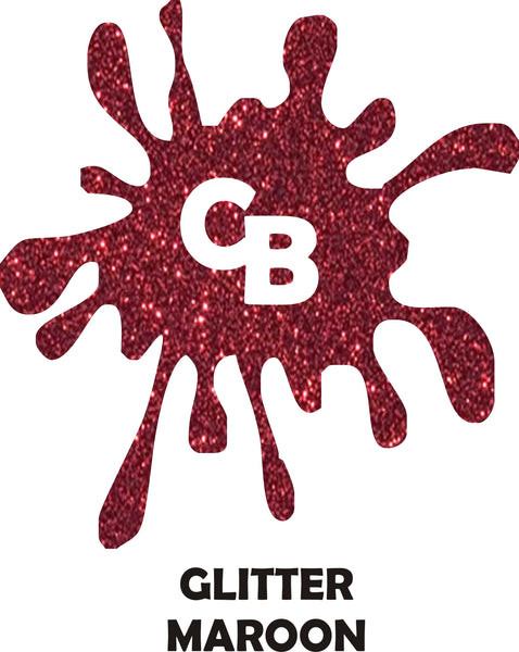 Maroon Glitter - Heat Transfer Vinyl Sheets