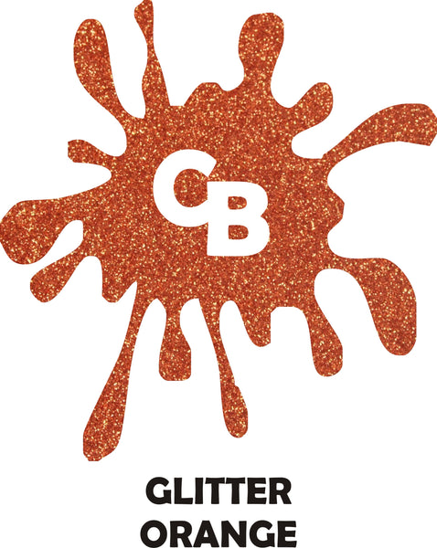 Orange Glitter - Heat Transfer Vinyl Sheets