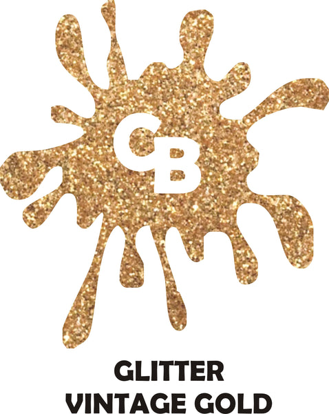 Vintage (Old) Gold Glitter - Heat Transfer Vinyl Sheets