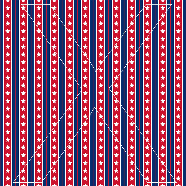 American Flag - Full Pattern - Waterslide, Sublimation Transfers