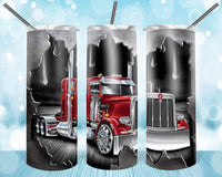 Trucker - Tumbler Wrap Sublimation Transfers