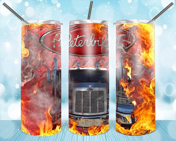 Peterbuilt Trucker - Tumbler Wrap Sublimation Transfers