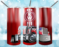 Kenworth Trucker - Tumbler Wrap Sublimation Transfers