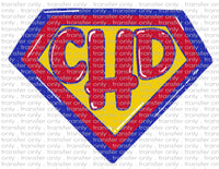 Waterslide, Sublimation Transfers - CHD Congenital Heart Defect Awareness