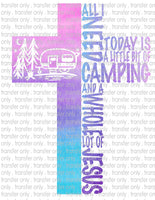 Waterslide, Sublimation Transfers - Summer Activities - Camping