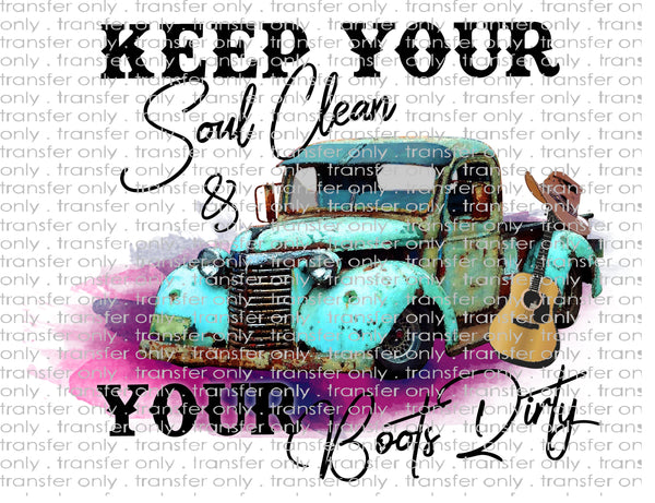 Waterslide, Sublimation Transfers - Country Vintage Truck