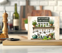 My Kitchen My Rules - Cutting Board - Sublimation Transfer