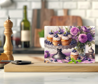 Blueberry Cupcakes - Cutting Board - Sublimation Transfer