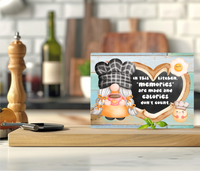 In This Kitchen Memories Are Made & Calories Don't Count - Cutting Board - Sublimation Transfer