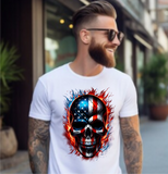 Patriotic Skull - DTF Transfer