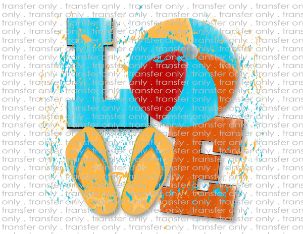 Love Beachball - Waterslide, Sublimation Transfers