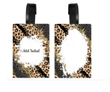 Leopard Print Monogram - Luggage & Bag Tags - Sublimation Transfer