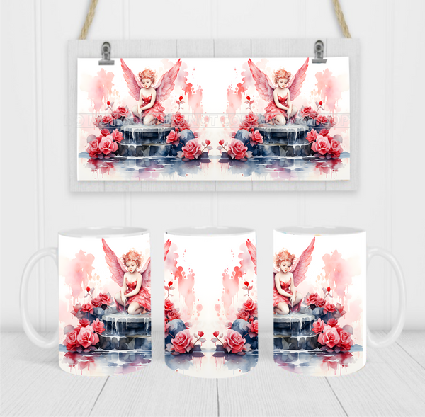 Angel - Coffee Mug Wrap - Sublimation Transfers