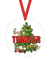 Best Teacher Ever - Sublimation Ornament Transfers