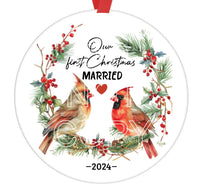 Our First Christmas Married 2024 - Sublimation Ornament Transfers