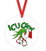 ICU Crew - Sublimation Ornament Transfers