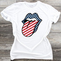 Patriotic Lips - DTF Transfer