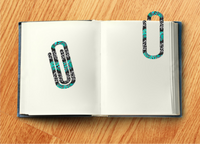 Western Turquoise - Jumbo Paper Clip Transfer