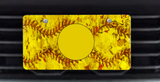 Softball - Pre-Printed License Plates - License Plates
