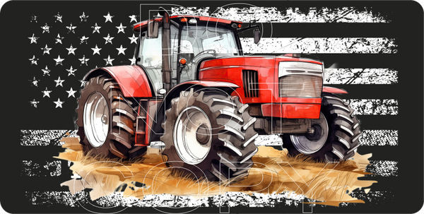 American Farm Tractor - Sublimation Transfer