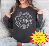 When You Can't Find The Sunshine, Be The Sunshine - Choose Color - HTV Puff Transfer