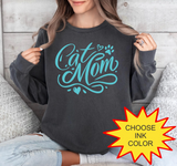 Cat Mom - Choose Color - HTV Puff Transfer