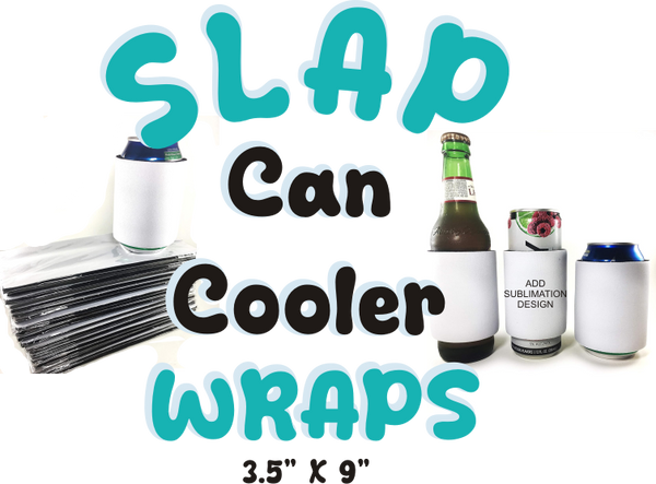 Slap Wraps Slap Wrap - Neoprene Can Cooler Wraps - Sublimation Ready – Crafty Bucks