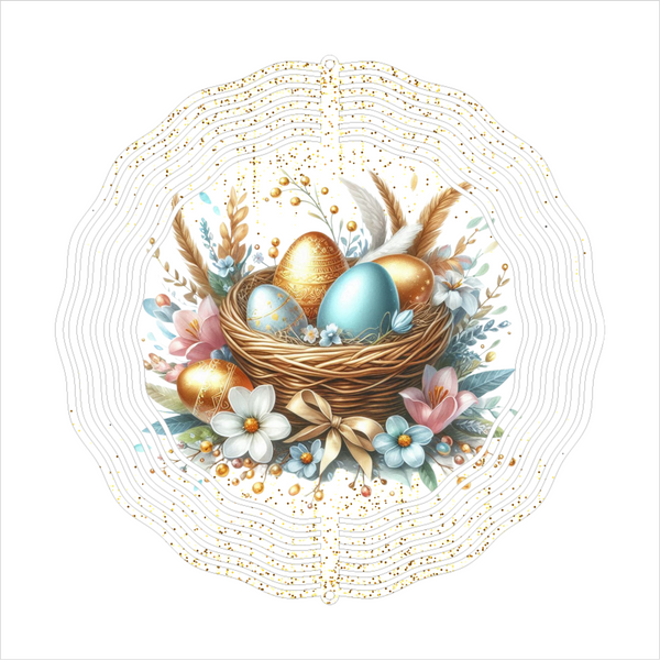 Easter Basket  - Wind Spinner - Sublimation Transfers