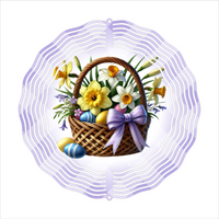 Easter Basket  - Wind Spinner - Sublimation Transfers