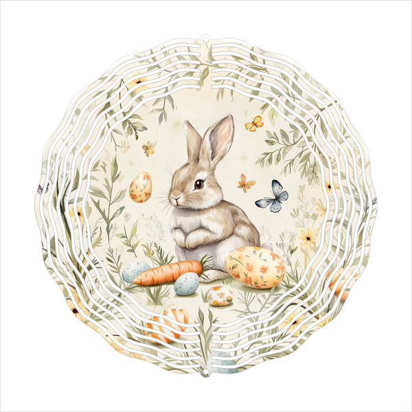 Easter Bunny  - Wind Spinner - Sublimation Transfers