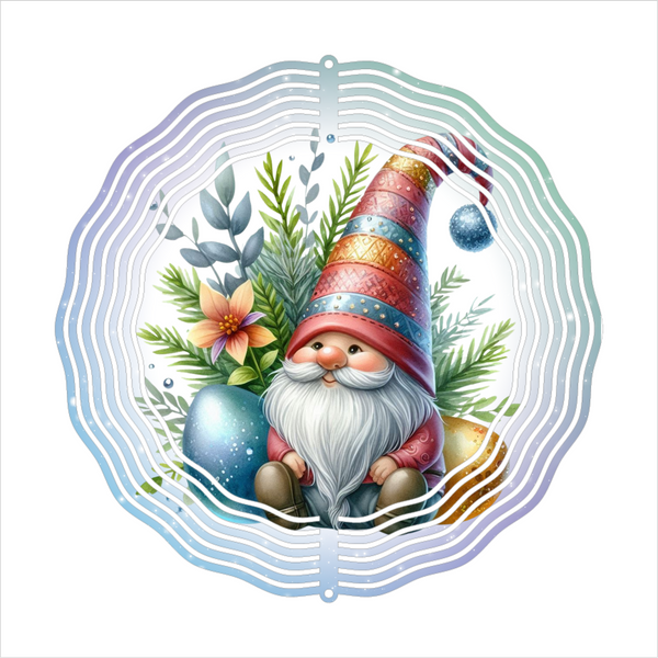 Easter Gnome - Wind Spinner - Sublimation Transfers