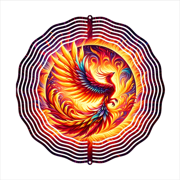 Fiery Phoenix - Wind Spinner - Sublimation Transfers