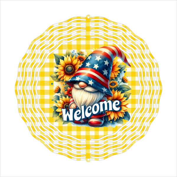 Welcome - Wind Spinner - Sublimation Transfers