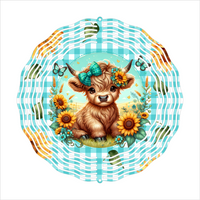 Country Cow - Wind Spinner - Sublimation Transfers