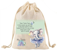 Tooth Fairy Elephant with Quote - DTF Transfer