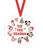 Tis' The Season Characters - Christmas Ornament -  UV DTF Decals