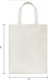 15" x 16" - Canvas Heavy Duty Tote Bag - Sublimation Blank