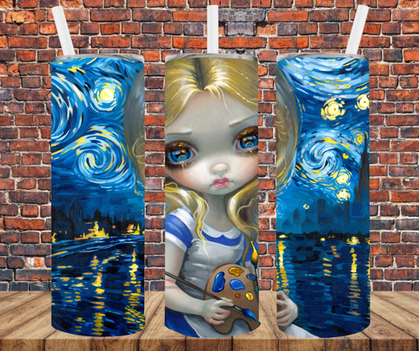 Character Van Gogh Inspired - Tumbler Wrap - Sublimation Transfers