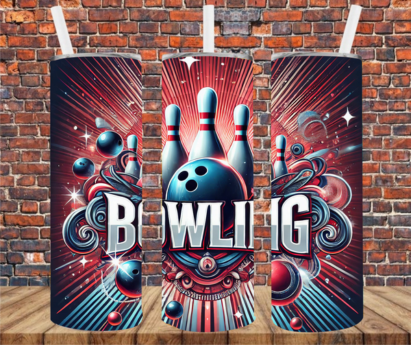 Bowling - Tumbler Wrap - Sublimation Transfers