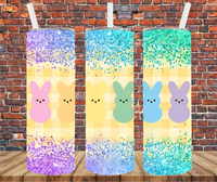 Easter Peeps - Tumbler Wrap - Vinyl Transfers